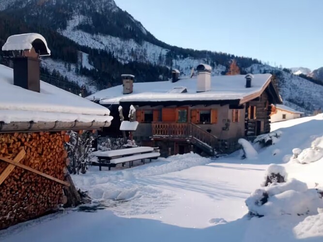 inverno baita in affitto Val di Fiemme