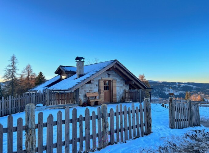baita inverno Lavarone Trentino