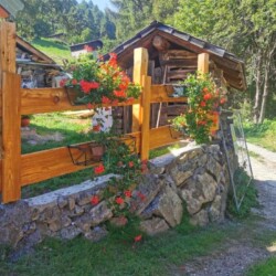 baita con recinto per vacanze