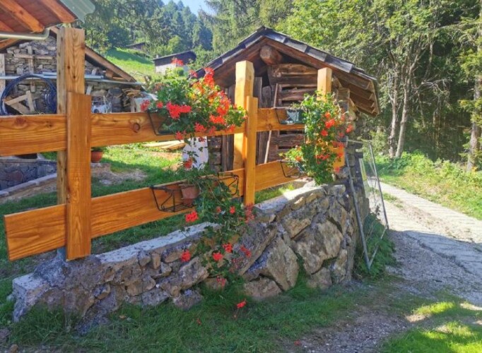 baita con recinto per vacanze