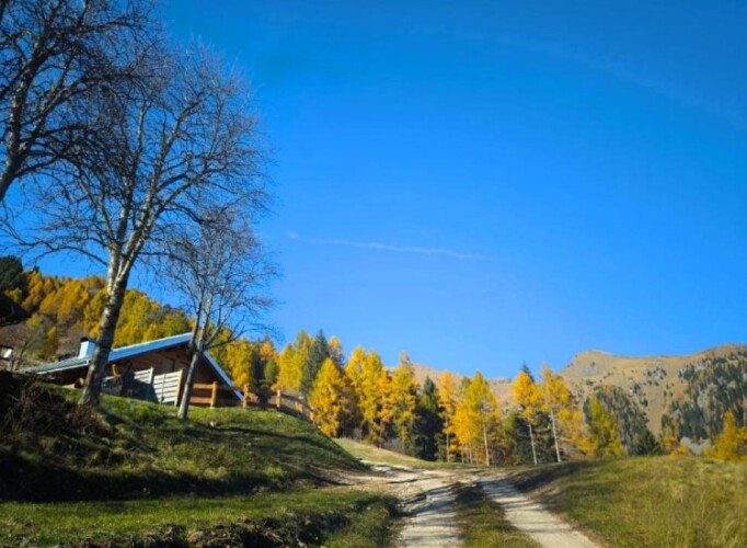strada per arrivare baita Samona