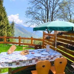 vacanze in baita giardino per pranzi e cene
