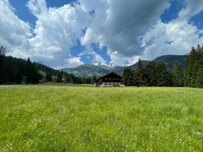 San Pietro di Cadore baita in affitto vacanze con prato