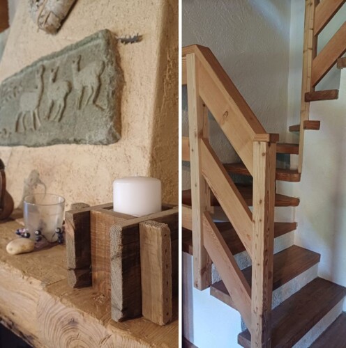 baita in legno rovere