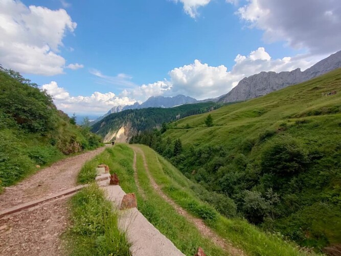 strada per arrivare alla Baita De Ca' Noe