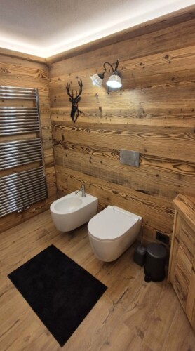 bagno con bidet e wc baita Jamon
